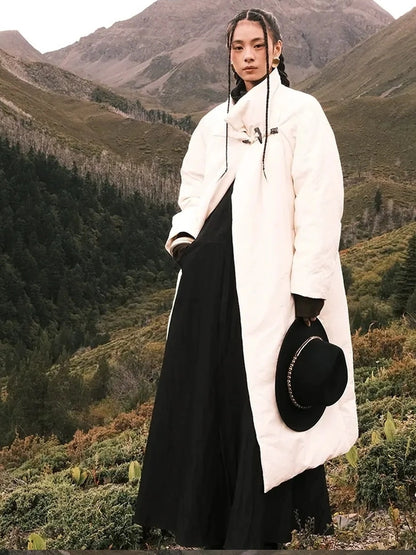 AnnoMundi Oversized Lapel Goose Down Coat Down Jacket