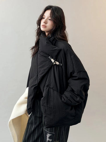 AnnoMundi Oversized Lapel Goose Down Coat Down Jacket