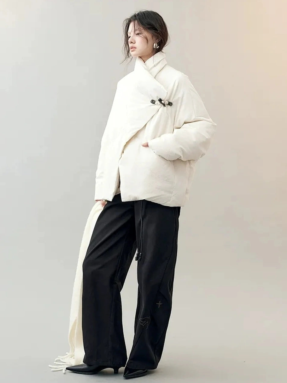 AnnoMundi Oversized Lapel Goose Down Coat Down Jacket