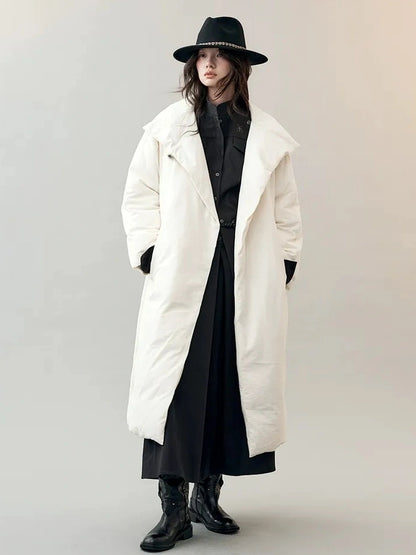 AnnoMundi Oversized Lapel Goose Down Coat Down Jacket