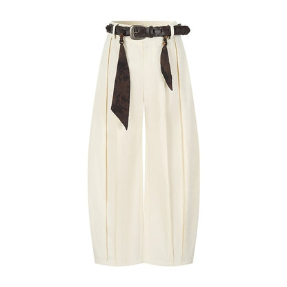 AnnoMundi Oversized Pleated Scarf Tie Waist Women&