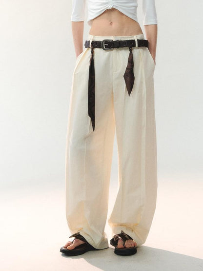 AnnoMundi Oversized Pleated Scarf Tie Waist Women&