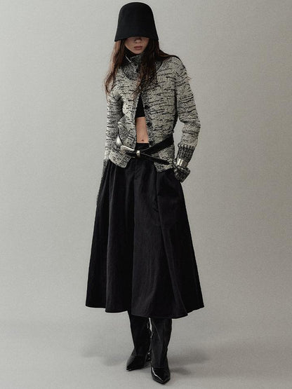 AnnoMundi Pleated Beaded A Line Skirt