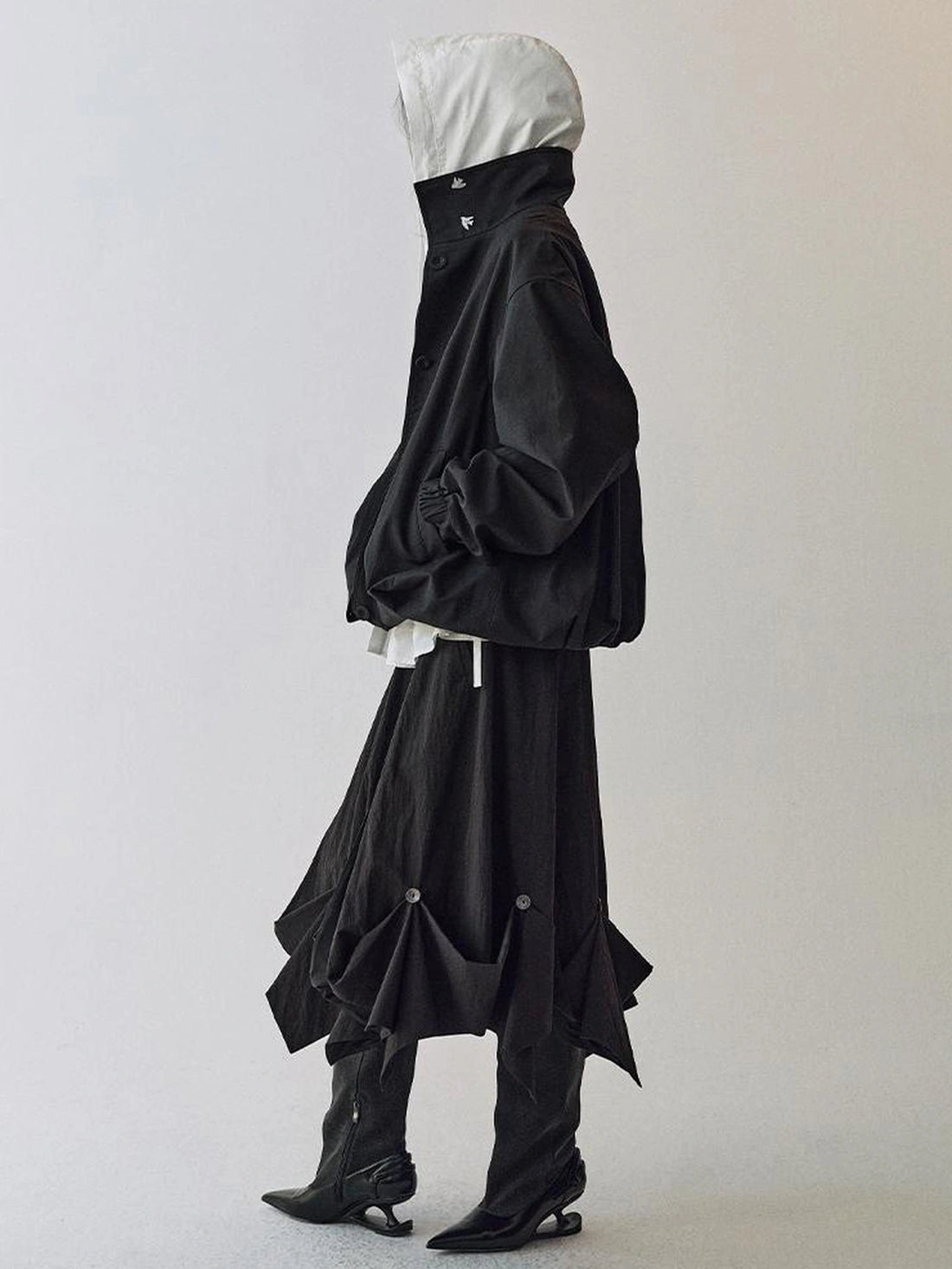 AnnoMundi Pleated Deconstructed Workwear Jacket Jacket