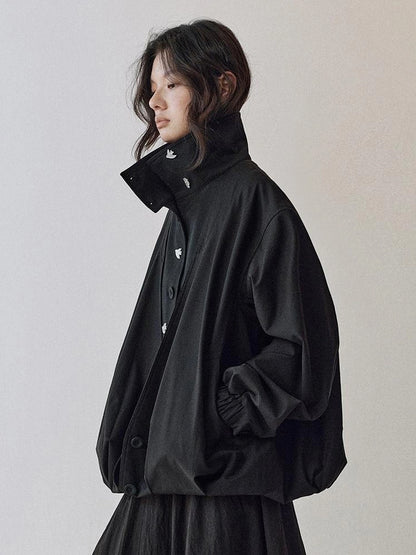 AnnoMundi Pleated Deconstructed Workwear Jacket Jacket