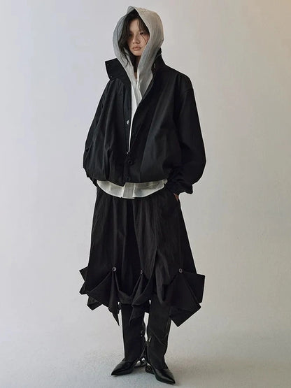 AnnoMundi Pleated Deconstructed Workwear Jacket Jacket