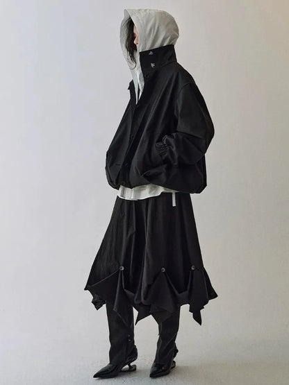 AnnoMundi Pleated Deconstructed Workwear Jacket Jacket