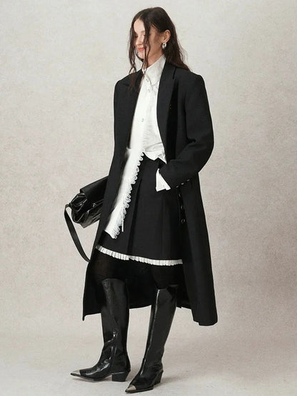 AnnoMundi Pleated Trim Blazer Mini Skirt Skirt