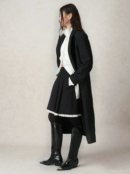 AnnoMundi Pleated Trim Blazer Mini Skirt Skirt