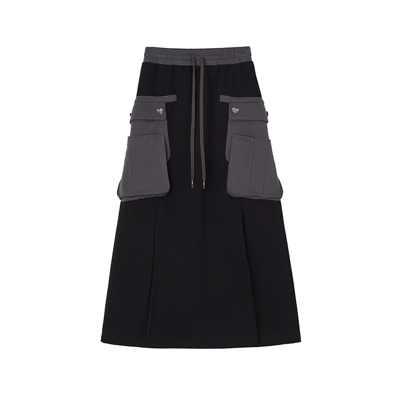 AnnoMundi_Retro_Color_Block_Hoodie_And_Skirt_Set_MISSTT