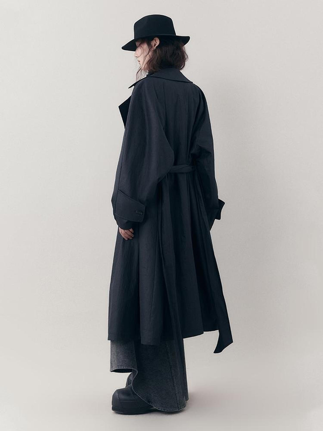 AnnoMundi Retro Colored Trench Coat With Vintage Collage