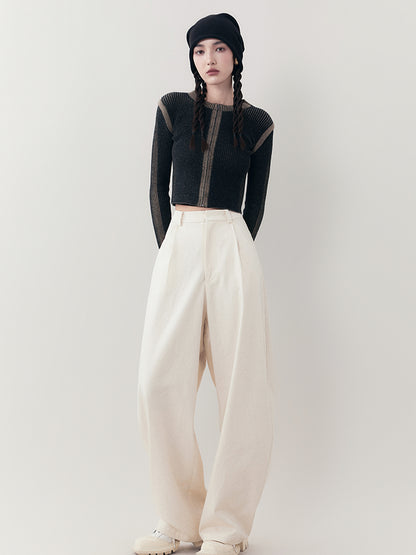 AnnoMundi Retro Slim Fit Short Knit Cardigan