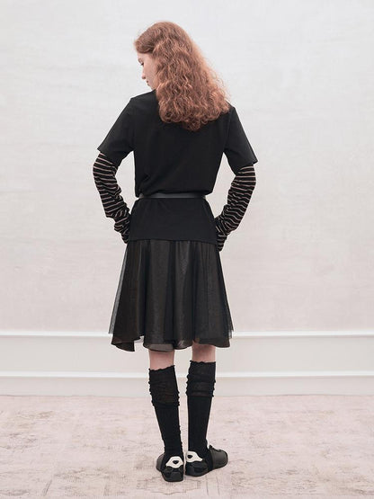 AnnoMundi Retro Stripe Hook Knit Tee