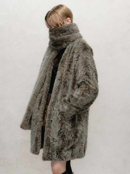 AnnoMundi Reversible Trench Coat With Contrast Collar