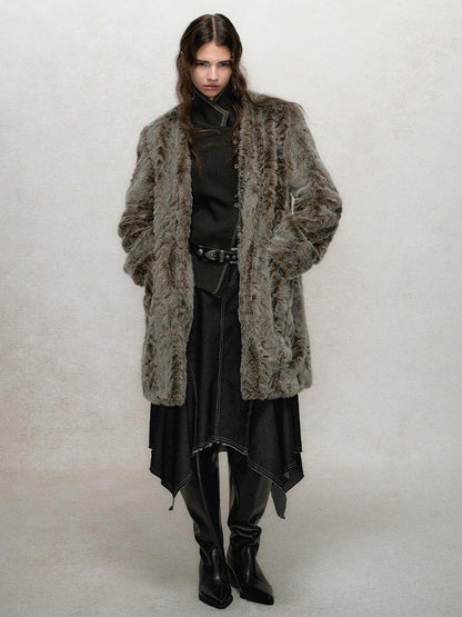 AnnoMundi Reversible Trench Coat With Contrast Collar