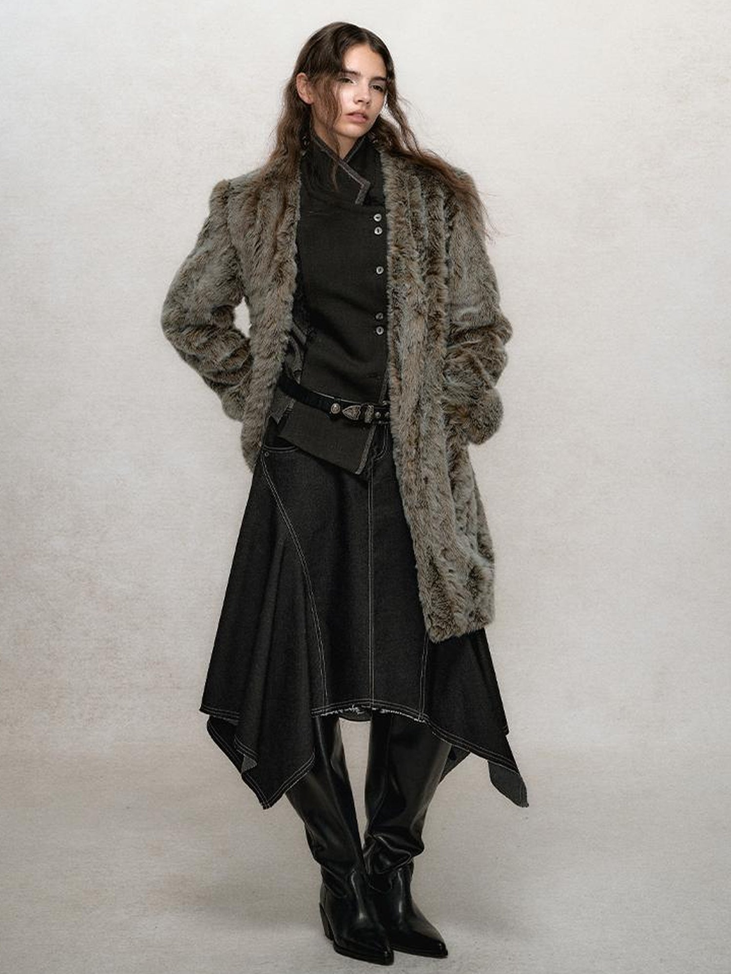 AnnoMundi Reversible Trench Coat With Contrast Collar