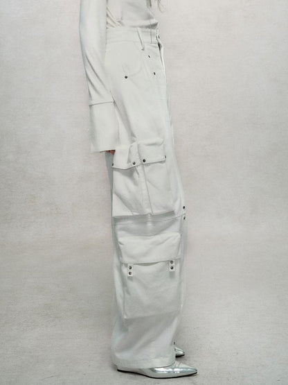 AnnoMundi Rivet Detail Cargo Pants With Punk Retro Style