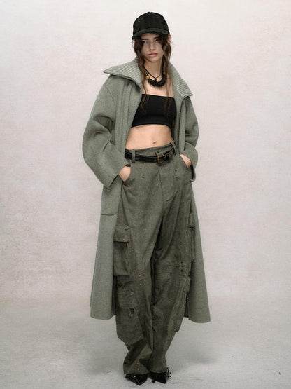 AnnoMundi Rivet Detail Cargo Pants With Punk Retro Style