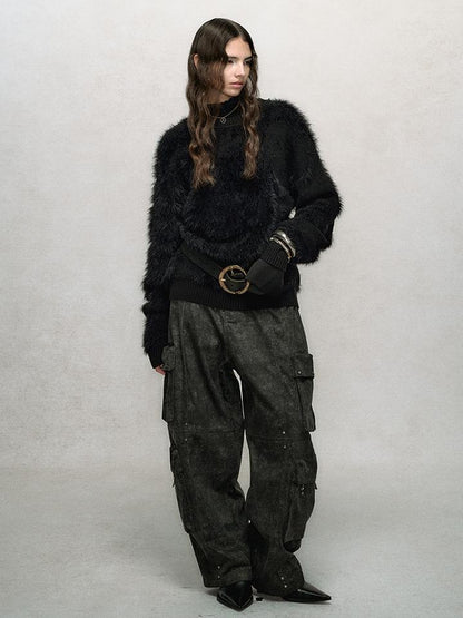 AnnoMundi Rivet Detail Cargo Pants With Punk Retro Style