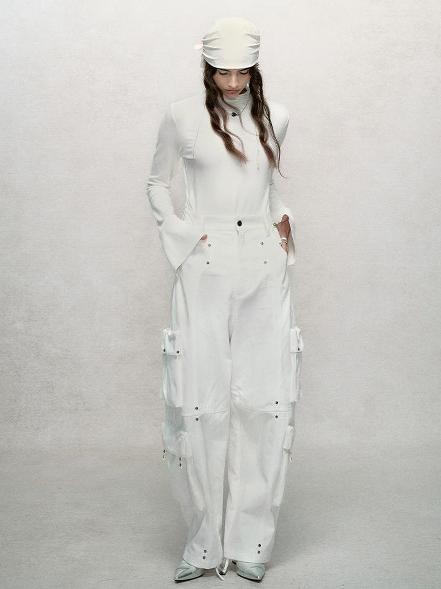 AnnoMundi Rivet Detail Cargo Pants With Punk Retro Style