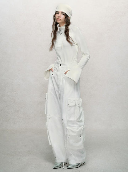 AnnoMundi Rivet Detail Cargo Pants With Punk Retro Style