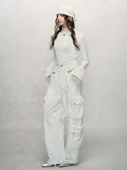 AnnoMundi Rivet Detail Cargo Pants With Punk Retro Style