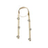 AnnoMundi Ceintures en coton beige romantiques, tissées à la main au crochet, style bohème ethnique, pour femmes