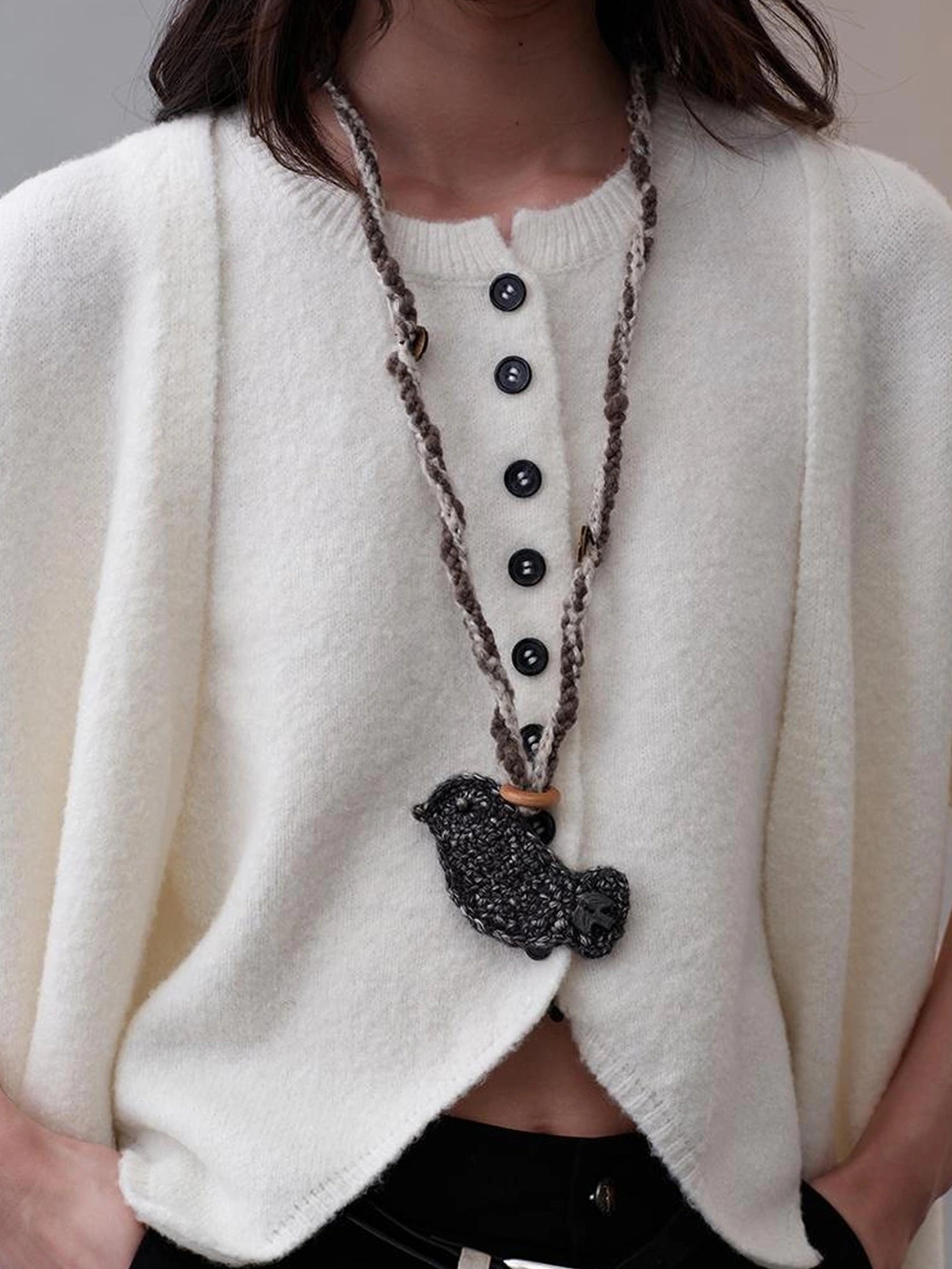 AnnoMundi Rooted Tides Crochet Case Necklace