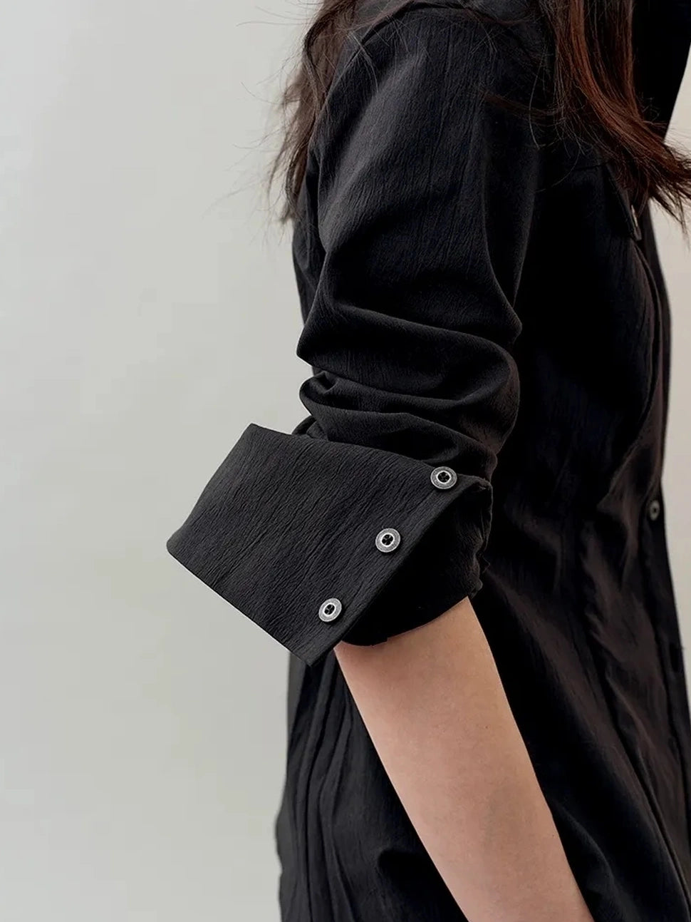 AnnoMundi Rooted Tides Embroidered Shirt V-neck T-shirt Long Sleeve Shirts