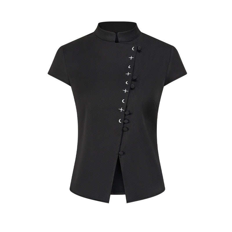 AnnoMundi_Satin_Embroidered_Mandarin_Collar_Asymmetrical_Placket_Women&
