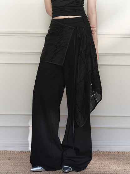 AnnoMundi Sculpted Sheath Trousers With Detachable Lace
