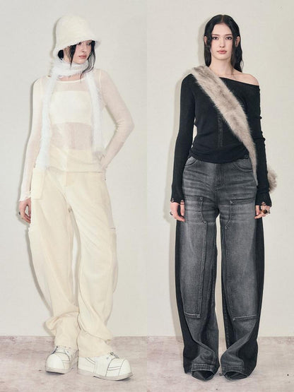 AnnoMundi Semi Sheer Lightweight Knit Nomad Crewneck Women&