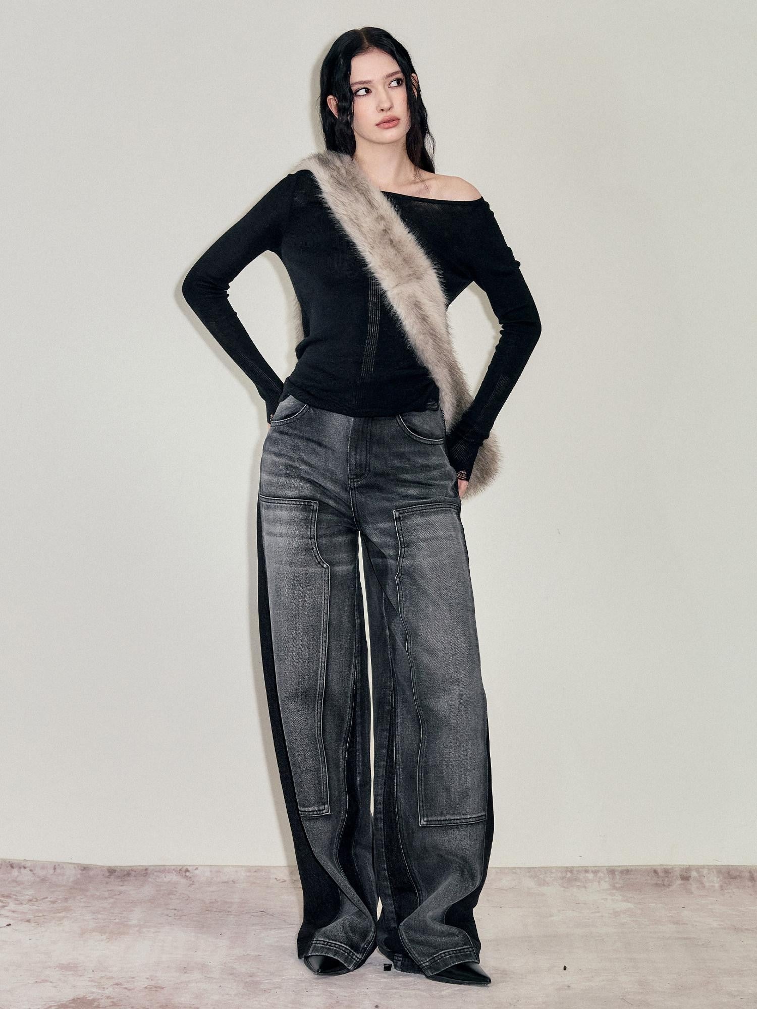 AnnoMundi Semi Sheer Lightweight Knit Nomad Crewneck Women&