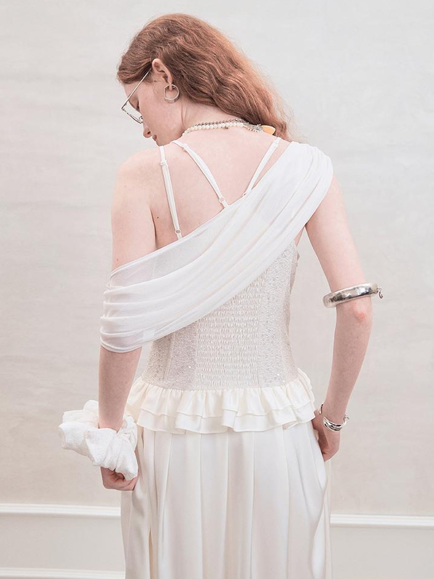AnnoMundi Sequin Lace Slip Maxi Dress