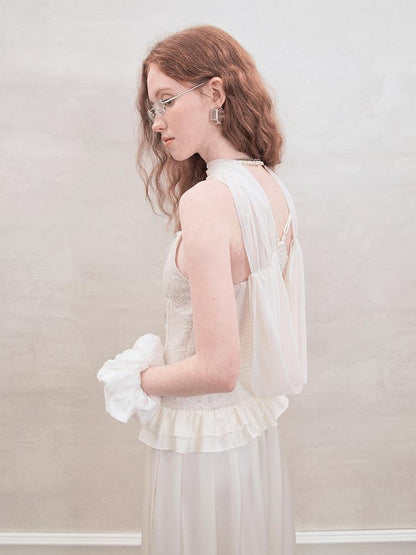 AnnoMundi Sequin Lace Slip Maxi Dress
