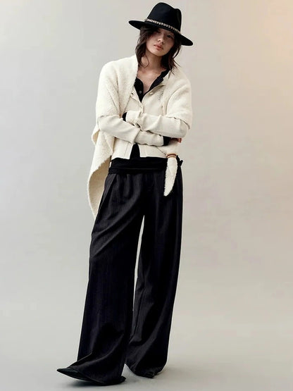 AnnoMundi Shadow Bird Embroidered Cardigan V-neck T-shirt Long Sleeve Cardigan