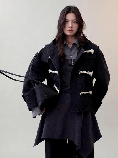 AnnoMundi Shadow Rhythm Short Wool Coat Jacket