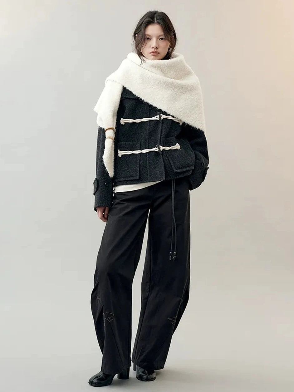 AnnoMundi Shadow Rhythm Short Wool Coat Jacket