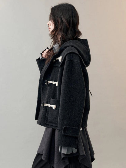 AnnoMundi Shadow Rhythm Short Wool Coat Jacket