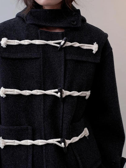 AnnoMundi Shadow Rhythm Short Wool Coat Jacket