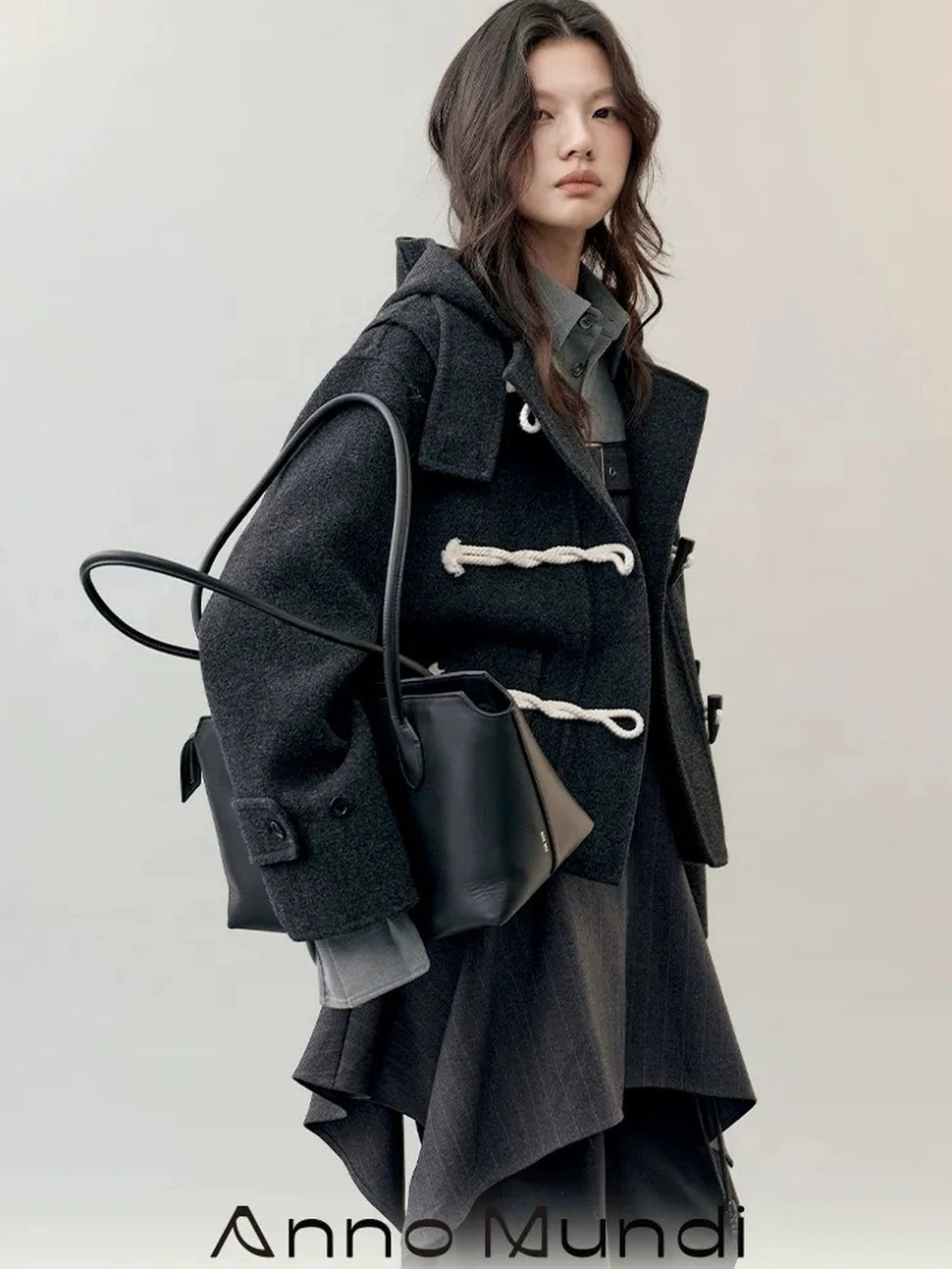 AnnoMundi Shadow Rhythm Short Wool Coat Jacket