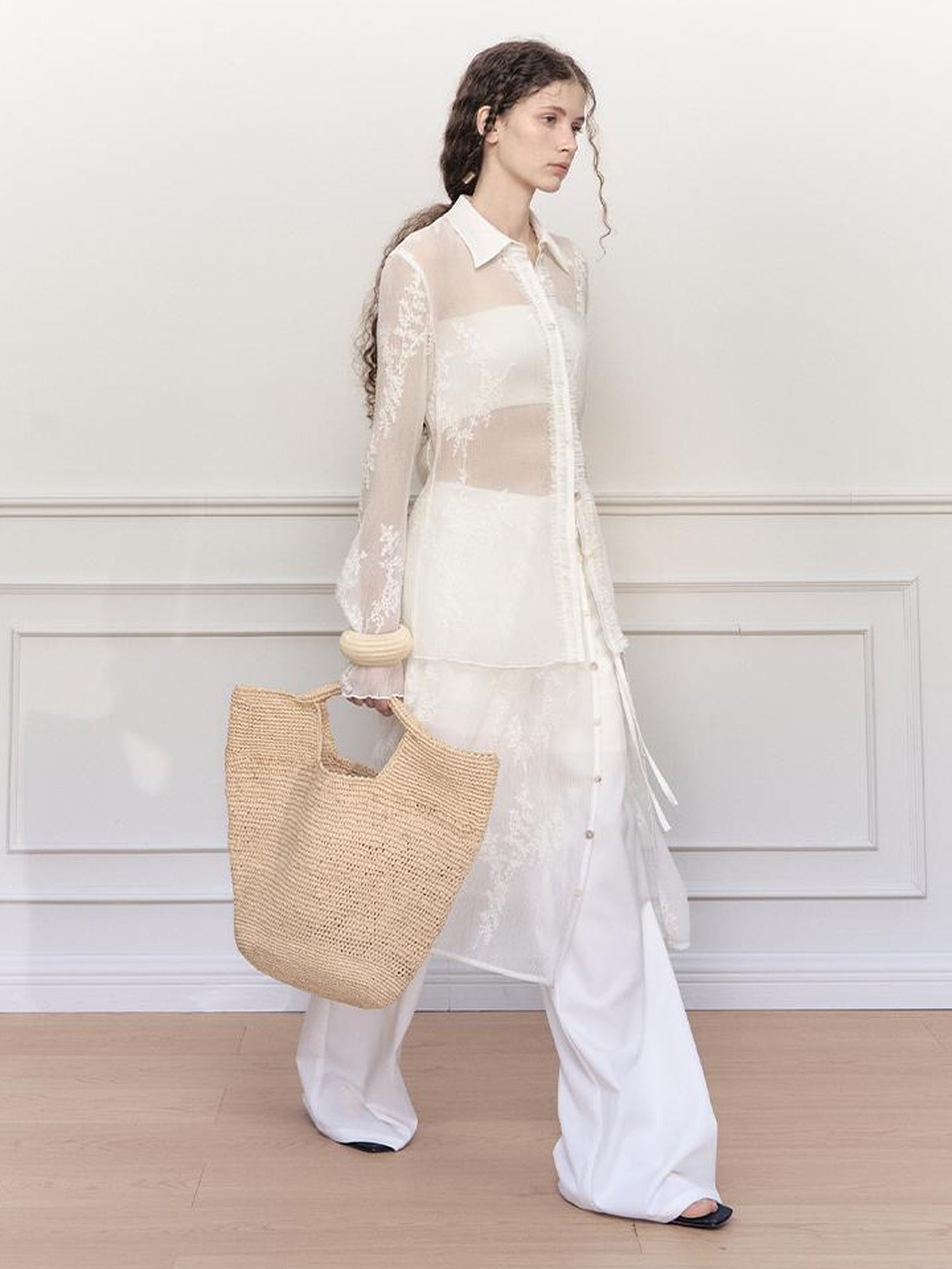 AnnoMundi Sheer Overlay Detachable Trouser Skirt