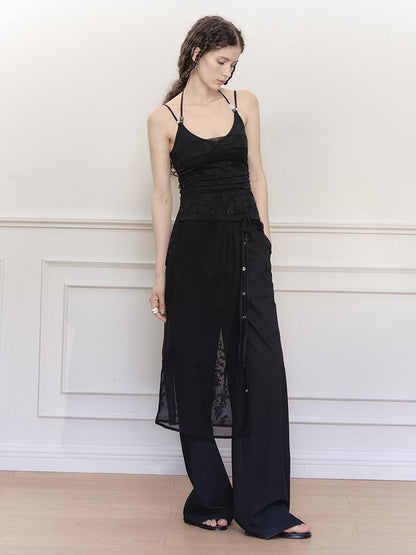 AnnoMundi Sheer Overlay Detachable Trouser Skirt
