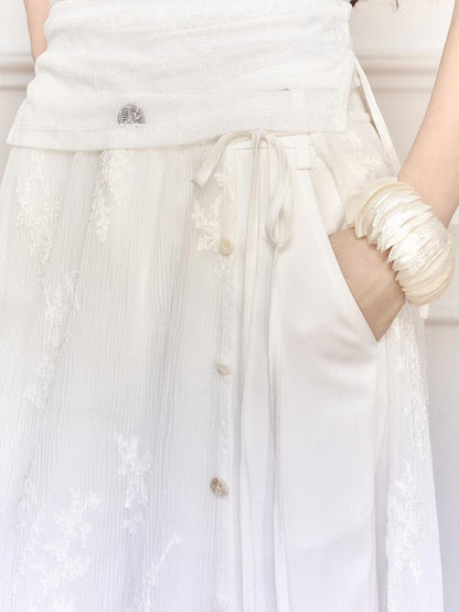 AnnoMundi Sheer Overlay Detachable Trouser Skirt