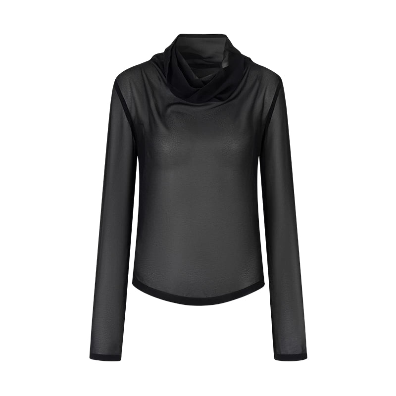 AnnoMundi_Sheer_Pearl_Chiffon_French_Top_V_Neck_T_Shirt_Long_Sleeve_MISSTT