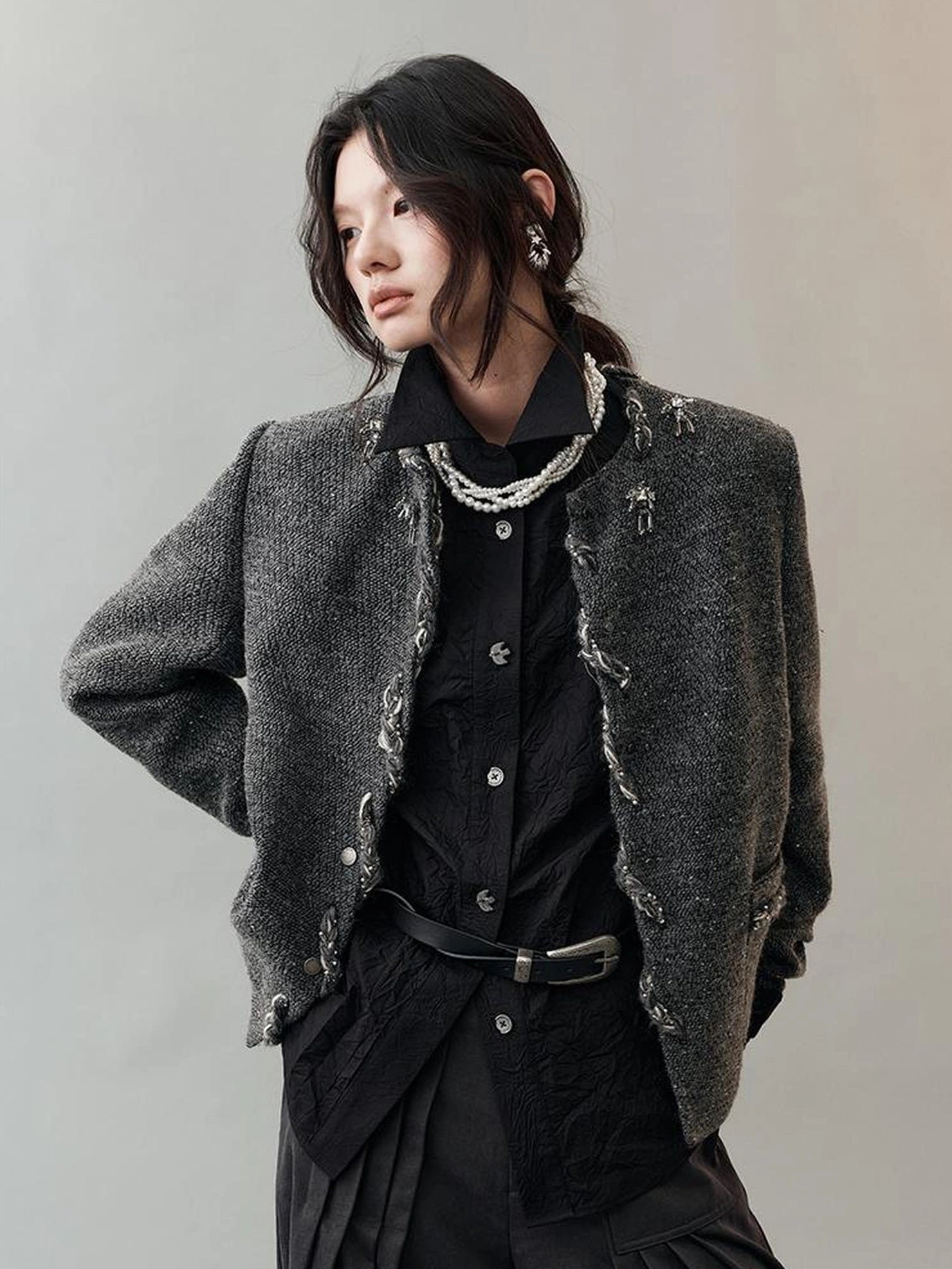AnnoMundi Silver Weave Dreamline Coat Jacket