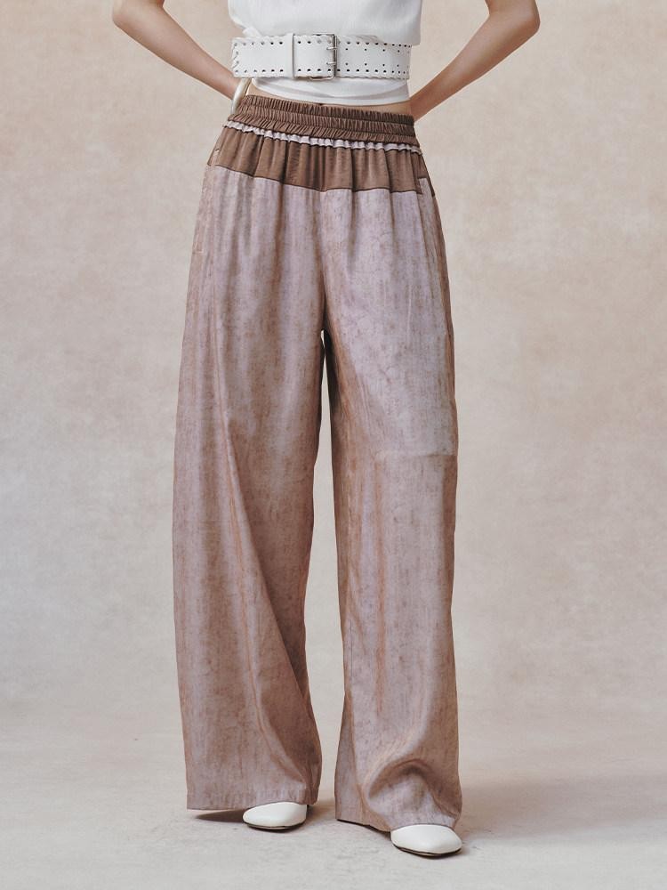 AnnoMundi Smoky Brown Sheen Colorblock Patchwork Ombre Women&