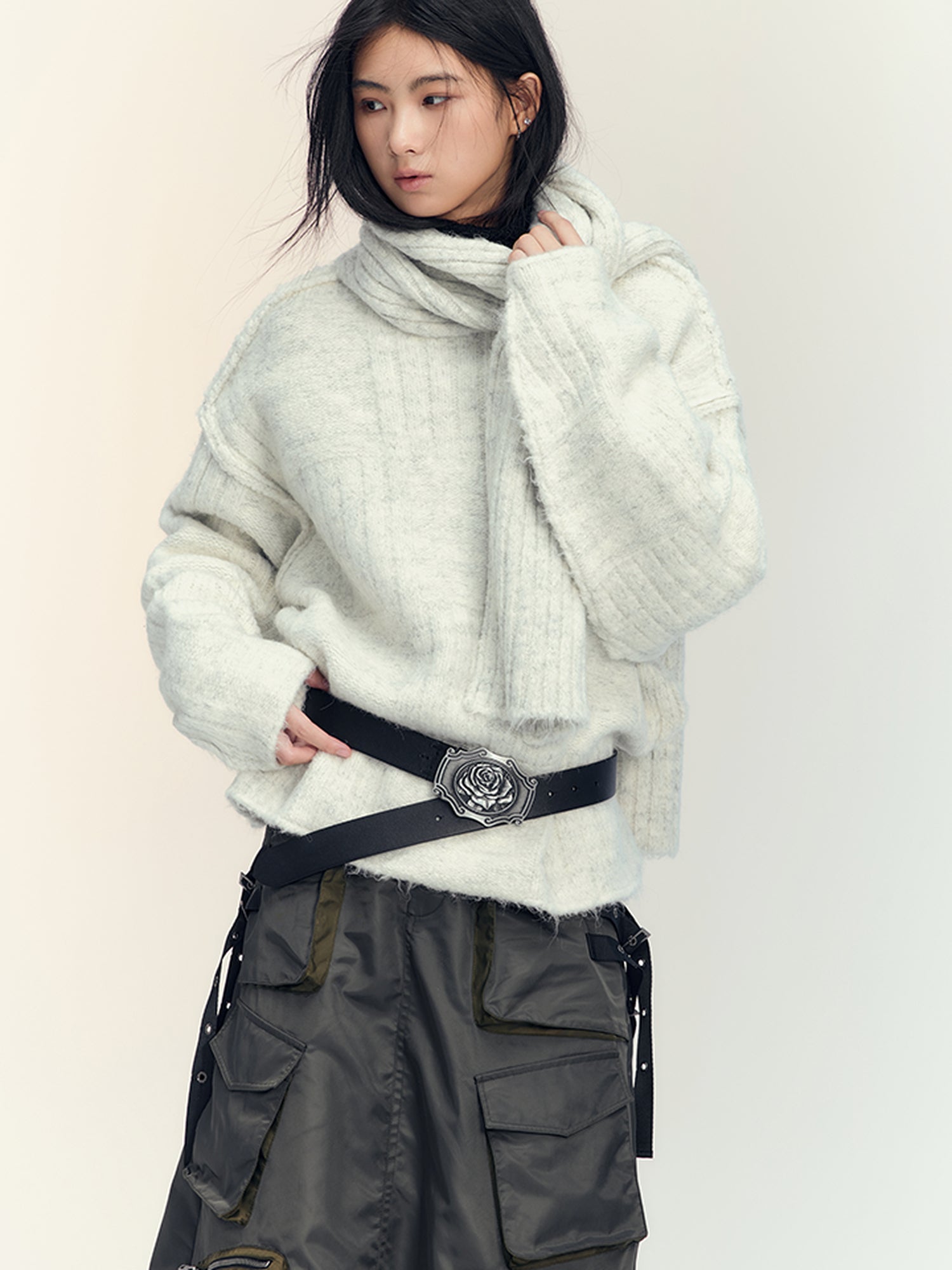AnnoMundi Soft Alpaca Plush Winter Scarf