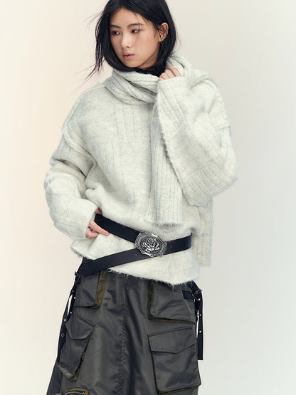 AnnoMundi Soft Alpaca Plush Winter Scarf