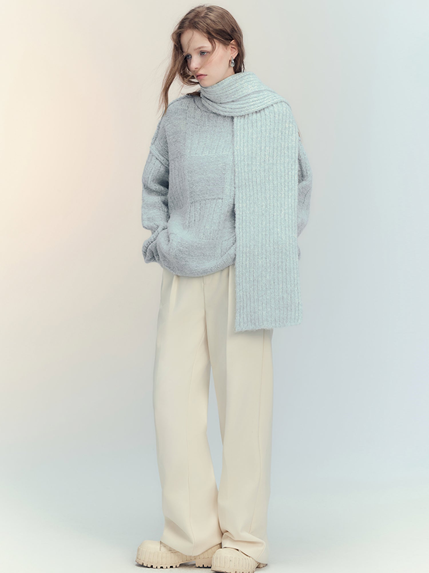 AnnoMundi Soft Alpaca Plush Winter Scarf